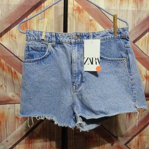 Zara Denim TEAR HOLE near Zipper~sz 8~New with flaw